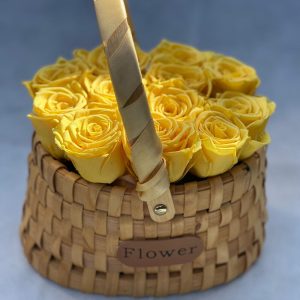 Flowers in basket